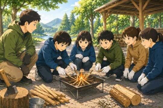 火を育てる