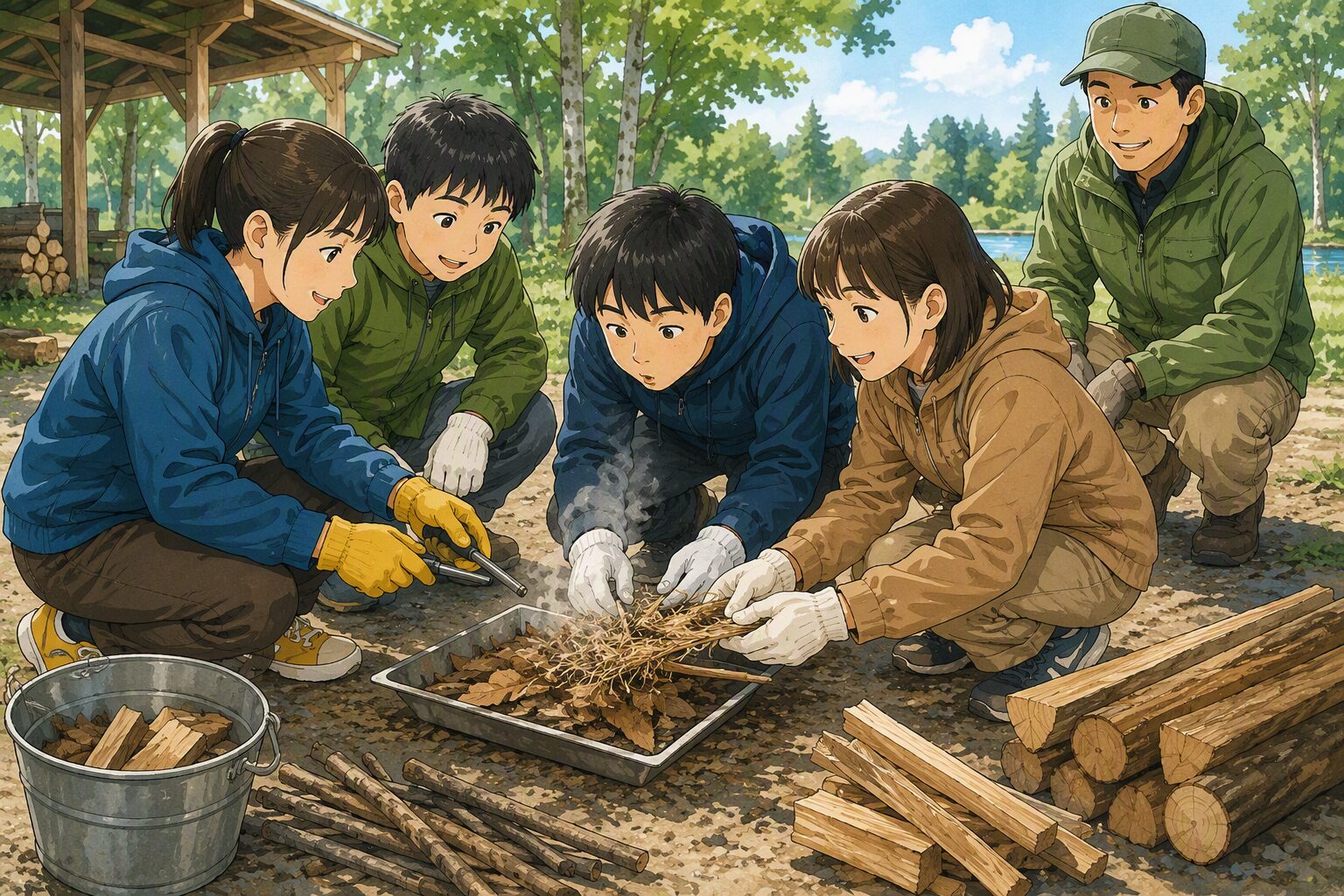 火起こし体験 火の体験コース